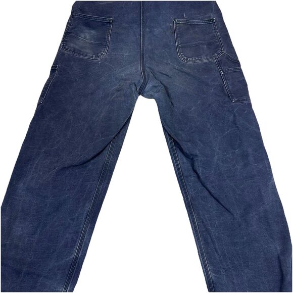 Carhartt FR Flame Resistant Men's 42x34 Double Knee Bib Overall Navy 101627-410 - Picture 14 of 16